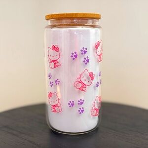 Hello Kitty Glass Jar with Lid